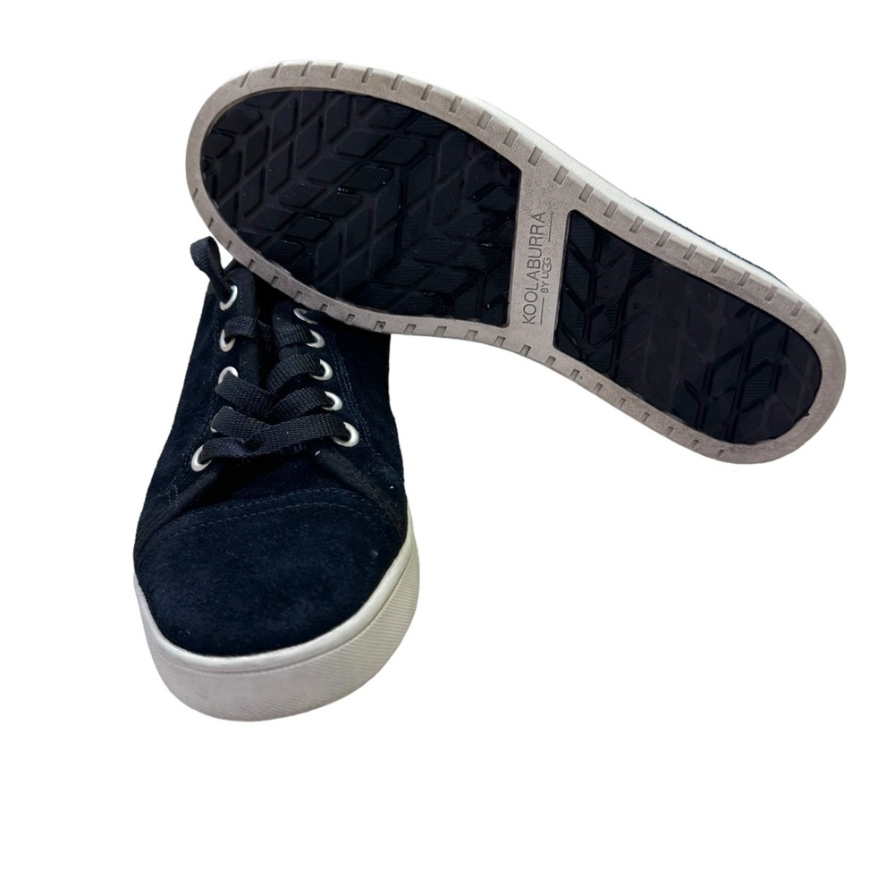 UGG Koolaburra Women's Kellen Black Suede Sneaker 7 - Picture 4 of 8